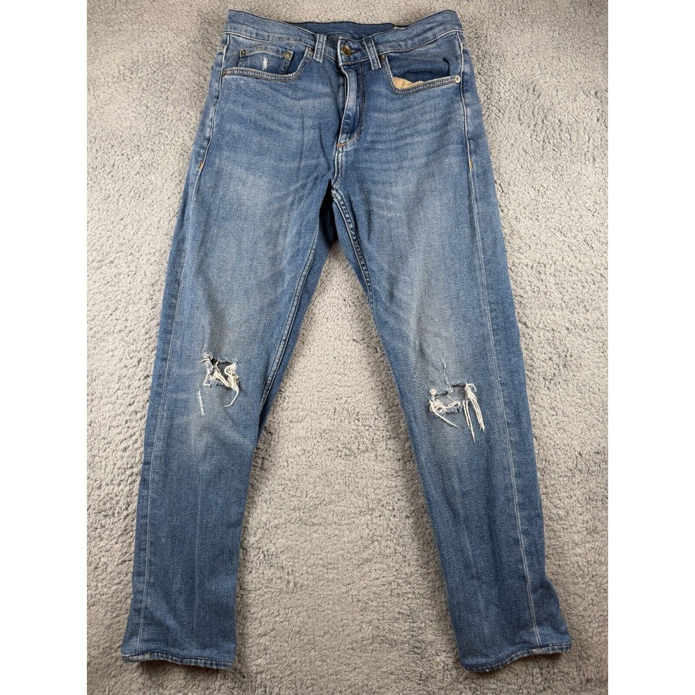 Rag & Bone Fit 2 Slim Fit Jeans in Palisade With Holes Size 30